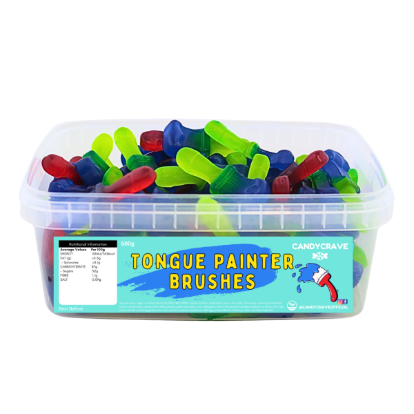 Candycrave Tongue Painter Brushes Tub 600g