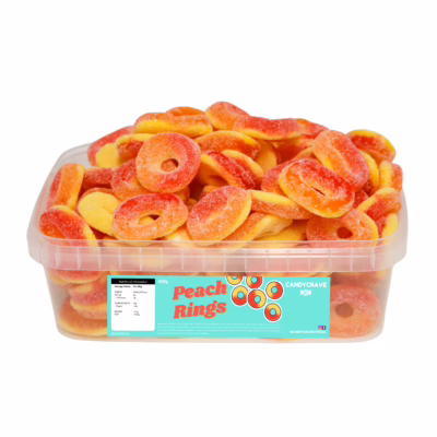 Candycrave Peach Rings Tub 600g