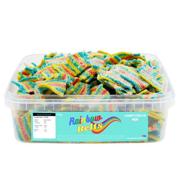 Candycrave Rainbow Belt Bites Tub 600g