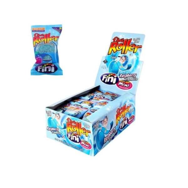 Fini Fizzy Blue Raspberry Rollers 20g x 40 - Full Box