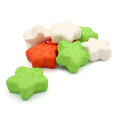 Bulgari Green Red and White Mallow Stars Bag 900g