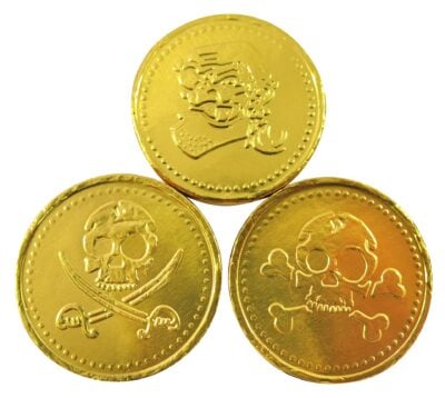 Pirate Gold Milk Chocolate Coins 100g