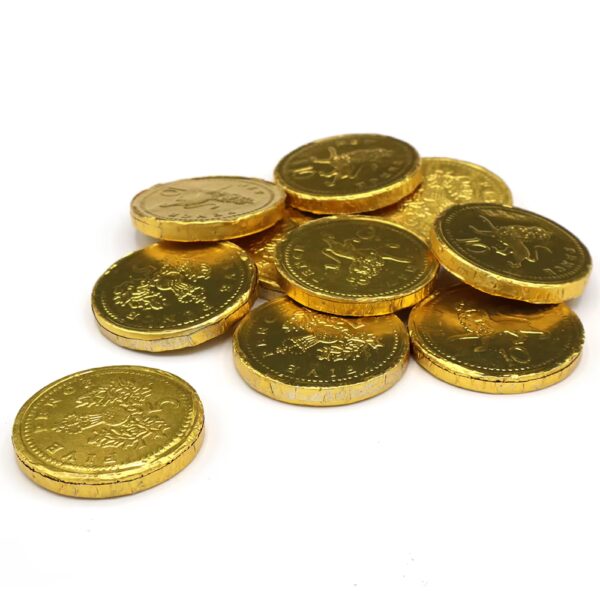 Gold Milk Chocolate Coins 100g