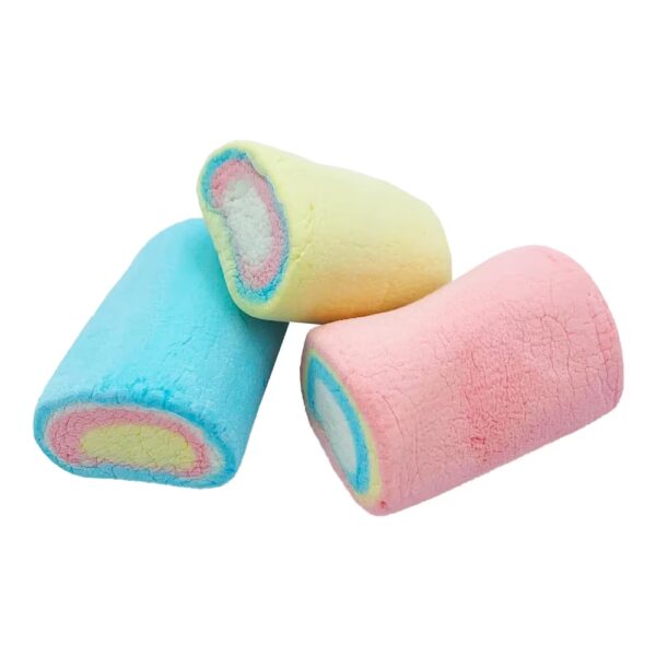 Coloured Vanilla Marshmallow Tubes 100g