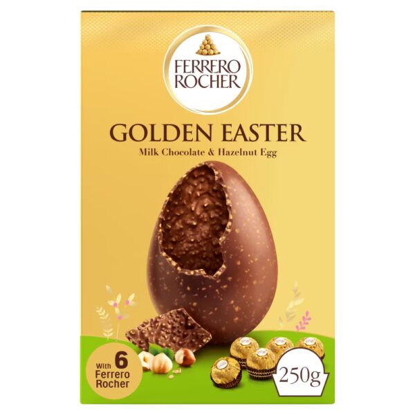 Ferrero Rocher Chocolate & Hazelnut Golden Easter Egg 250g