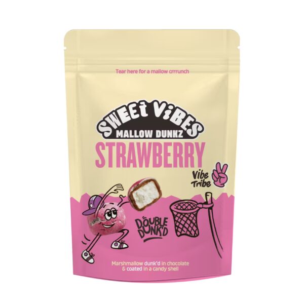 Sweet Vibes Mallow Dunkz Strawberry Pouch 100g