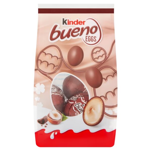 Kinder Bueno Milk Chocolate & Hazelnut Mini Easter Eggs Bag 80g