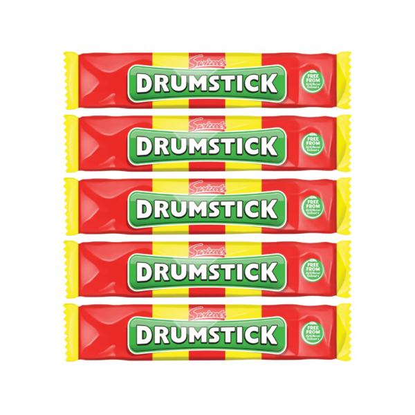 Swizzels Drumstick Original Raspberry and Milk Chew Bar 18g x 5 Pack