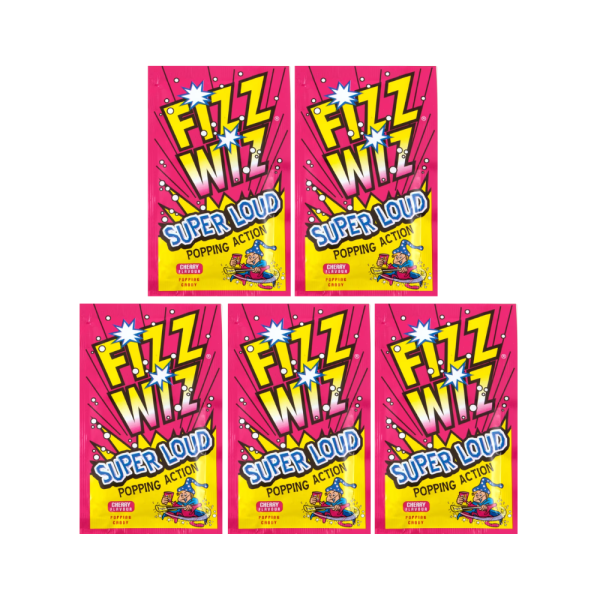 Fizz Wiz Cherry Popping Candy 5g x 5 Packs