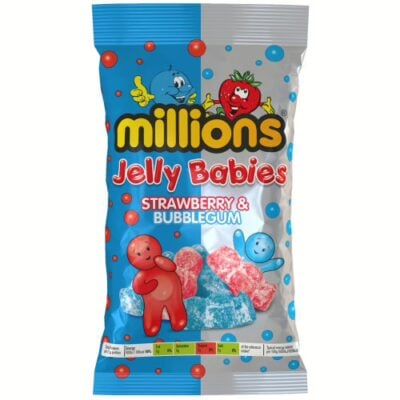 Millions Strawberry & Bubblegum Jelly Babies 190g