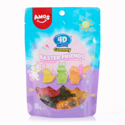 Amos 4D Gummy Easter Friends 65g (USA)