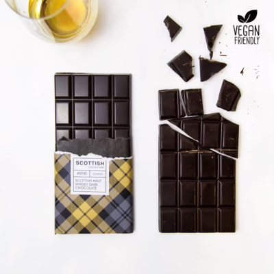 Quirky Dram of Whisky Artisan Dark Chocolate Bar 100g