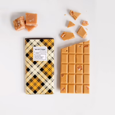 Quirky Scottish Tablet Artisan Chocolate Bar 100g