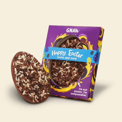 Gnaw Happy Easter Egg - Swirls & Curls 115g