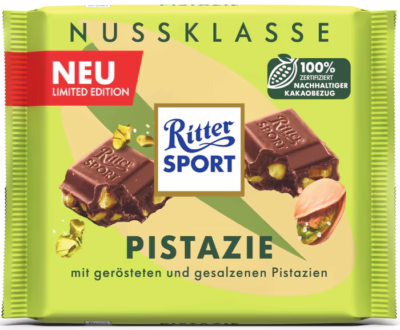 Ritter Sport Nussklasse Chocolate Pistachio 100g - (GERMANY)