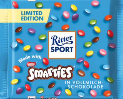 Ritter Sport Smarties in Milk Chocolate Limited Edition 100g - (GERMANY)