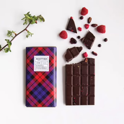 Quirky Scottish Berries Artisan Dark Chocolate Bar 100g