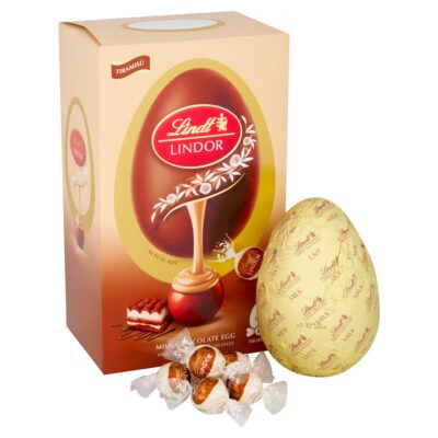 Lindt Lindor Milk Chocolate Egg with Tiramisu Truffles 260g